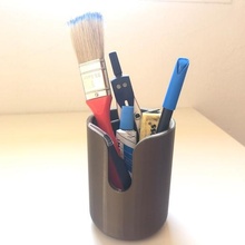 designer pen tool pencil holder penholder school decor design pencils desk office elegant mibro 3d print model - Mito3D