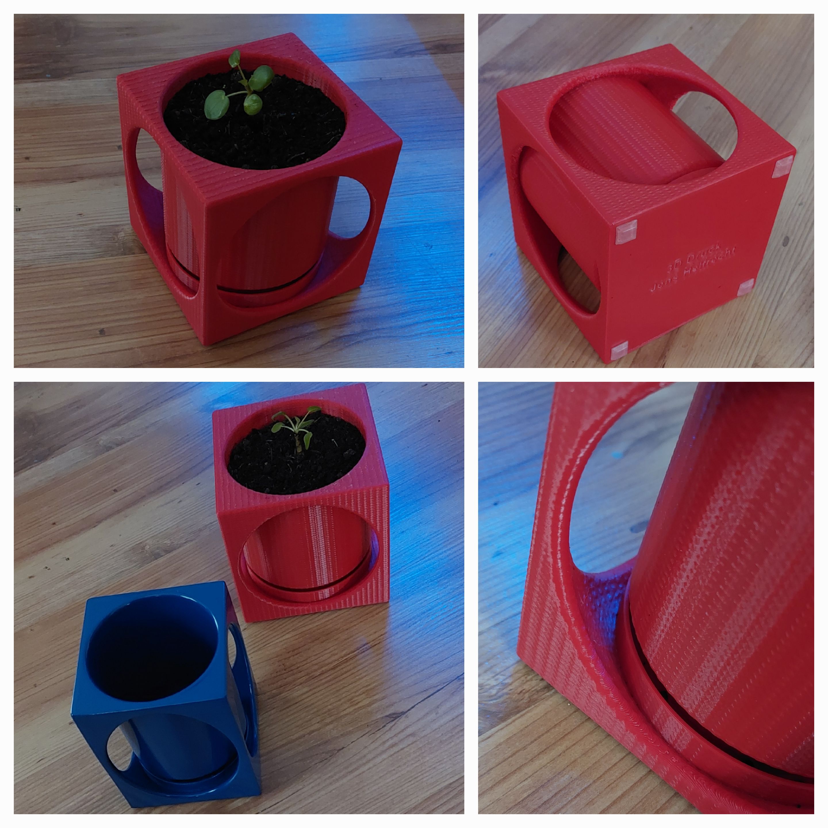 designer plant pot plantpot design 3D print model - Mito3D