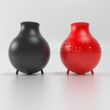 designer spherical vase 3d printing home vase 3d print geometric vase flower vase designer vase vase design vase 3d printed vase 3d print model - Mito3D