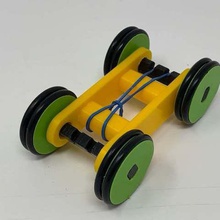 designing simple 3d printed rubber band car using autodesk fusion 360 game toy 3d print model - Mito3D