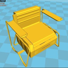 desk armchair various rdm architecture art study 3d print model - Mito3D