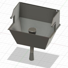 bureau poubelle table lleimer 3d print model - Mito3D