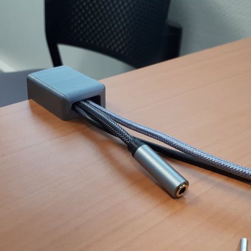 desk cable clamp office 3D print model - Mito3D