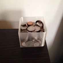 mostrador de cambio titular casa contenedor dinero el organizador contenedores 3d print model - Mito3D
