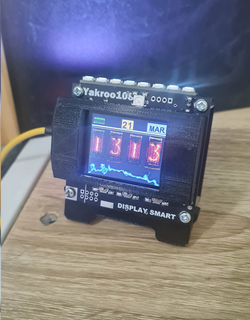 bureau l'horloge lcd st7735 alarme jouet Nixie mur DIY 3d print model - Mito3D