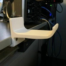 desk edge headphone hook music 3d print model - Mito3D