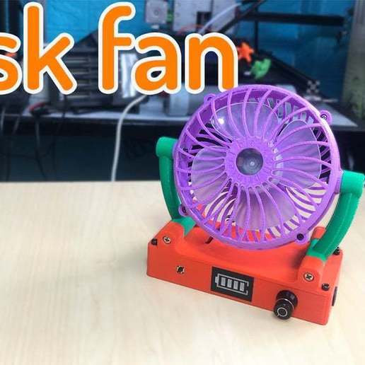 desk fan cute tool 3dtblack 40mm cooling duct fandesk fanmini fans fansuper mini superfan tblack3d tblack3dprinter 3d printing 3D print model - Mito3D