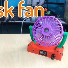 desk fan cute tool 3dtblack 40mm cooling duct fandesk fanmini fans fansuper mini superfan tblack3d tblack3dprinter 3d printing 3d print model - Mito3D