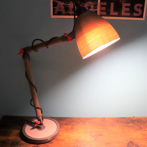 desk lamp diy recup lighting 3D print model - Mito3D