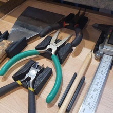 desk mount - mini tool holder collection pliers ruler scraper calipers 3d print model - Mito3D