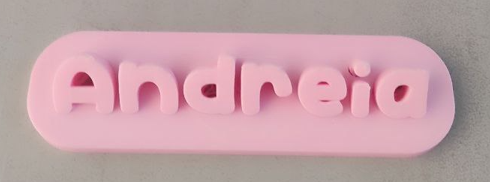 Schreibtisch Name Teller andreia 3d print model - Mito3D