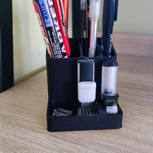 desk organizer gadget pen holder 3d print model - Mito3D
