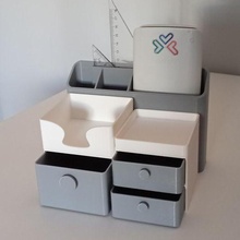 scrivania organizzatore ufficio organizzato 3d print model - Mito3D