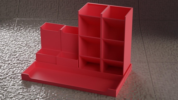 desk organizer pencil tool distributor pencils pla 3d print 3d print model - Mito3D