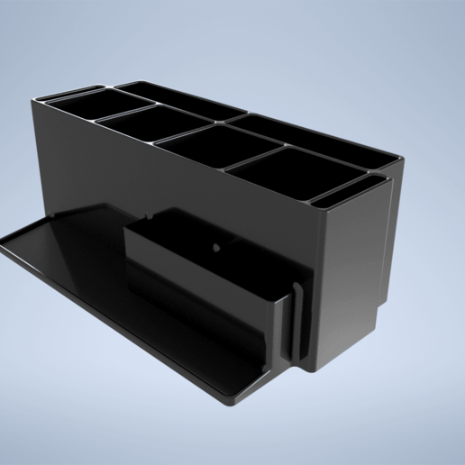desk organizer home holder desktop pencil pen office 3D print model - Mito3D