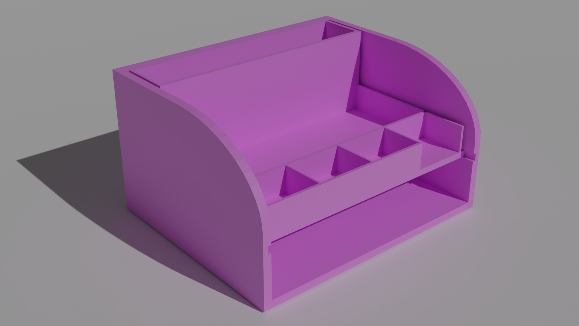 escrivaninha organizador casa lápis postit desing 3D print model - Mito3D