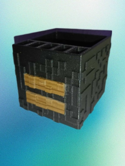 escritorio organizador caja lápiz memoria usb 3d print model - Mito3D