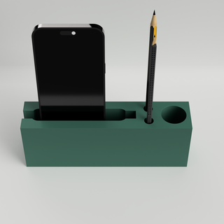 scrivania organizzatore 5 casa gratuito ufficio minimo vaso penna matita porta portamatite decadenza deco ArtTool 3d print model - Mito3D