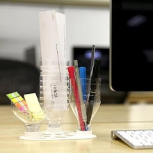 desk organizer pet bottle caps home 3d print model - Mito3D