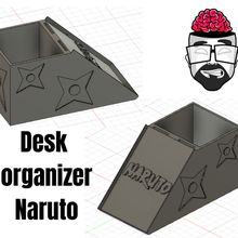 escritorio organizador sd tarjeta smartphone bolígrafo naruto teléfono oficina 3d print model - Mito3D