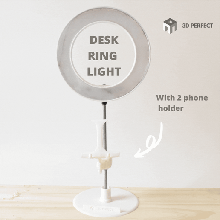 escritorio anillo ligero artilugio LED luces moderno casa 3d print model - Mito3D