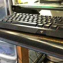 desk shelf wrist guard rear bumper ergonomic keyboard office 3d print model - Mito3D