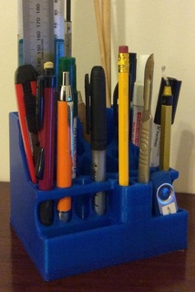 desk tidy pens markers rulers small hand tools pencil case pen organization home office 3d print model - Mito3D