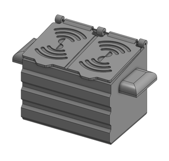escrivaninha lixeira bin arte Lixo pequeno 3d print model - Mito3D