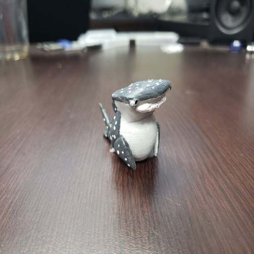 desksharkz sharky-w a arte criaturas 3D print model - Mito3D