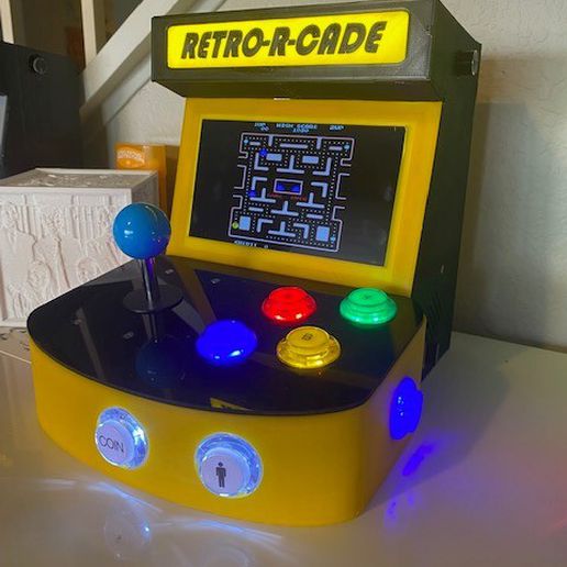desktop arcade retropie 3D print model - Mito3D