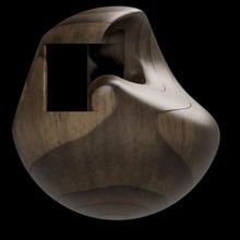 trabalho de arte no1 apacity modelo a casa buraco moderna esfera escultura 3d print model - Mito3D