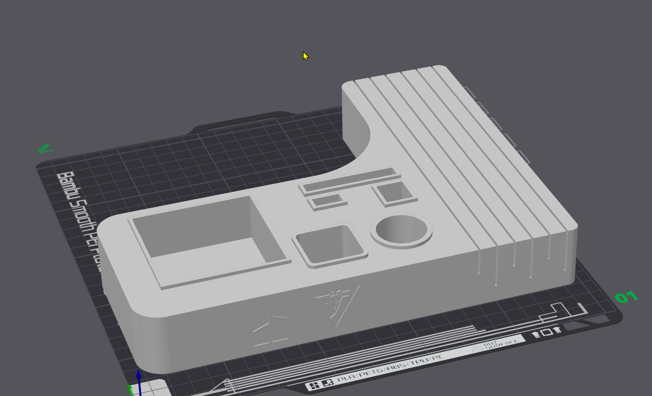 desktop build plate caddy v2 right Tools 3D print model - Mito3D