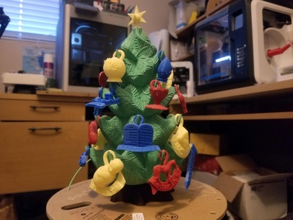 masaüstü Noel ağaç kutsal yazı süsler kilise isa İsa baskı ev 3d print model - Mito3D