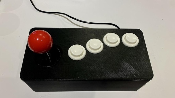 bureau DIY arcade manette 4 button vidéo Jeux consoles jeu 3d print model - Mito3D