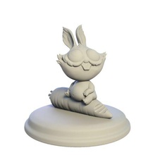 desktop figure rabbit 3d print model - Mito3D