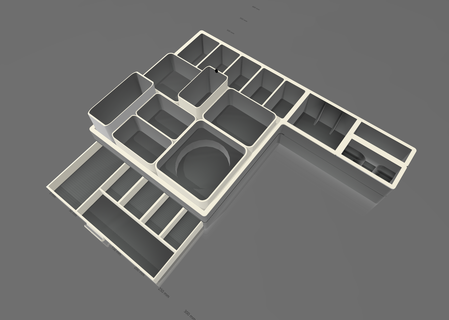 desktop organizzatore casa 3d print model - Mito3D