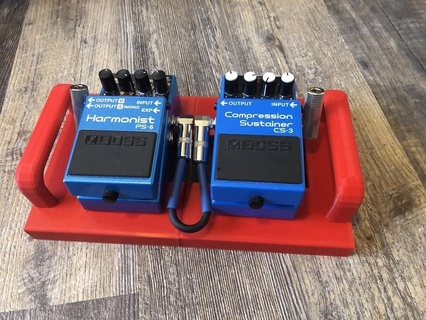 desktop pedal board duo version guitar music pedalboard audio sound 3d print model - Mito3D