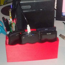 bureau portable électronique de l'organisateur outil titulaires boîtes la tablette smartphone organisateur kindle ordinateur 3d print model - Mito3D