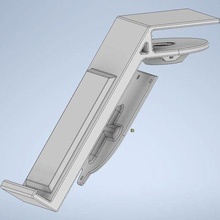 escritorio estante teléfono soporte desmontado inalámbrico cargador ikea livboj artilugio móvil 3d print model - Mito3D