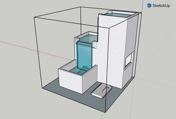 masaüstü şelale çeşme ev 3 kademe 3d print model - Mito3D