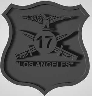 desmon los angeles badge Various chile military academy army mountain 3d print model - Mito3D