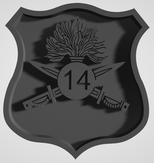 desmot 14 oui badge Chili militaire académie armée Montagne 3d print model - Mito3D