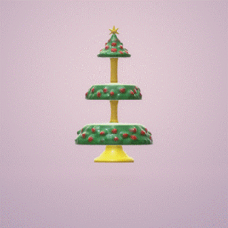 dolce tavolo casa Natale albero celebrazione centrotavola festoso unico funzionale stile 3d print model - Mito3D