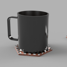 dessous de mug design la mode 3dprinting bicouleur cnc tasse café tasses à coupe conception fusion360 modelisation 3d les sous-verre sous verre tassé accessoires 3d print model - Mito3D