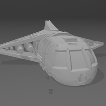 destiny's stargate shuttle art destiny sgu 3d print model - Mito3D