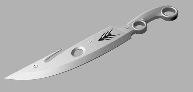 destiny - hunter knife 3d model 3d print model - Mito3D
