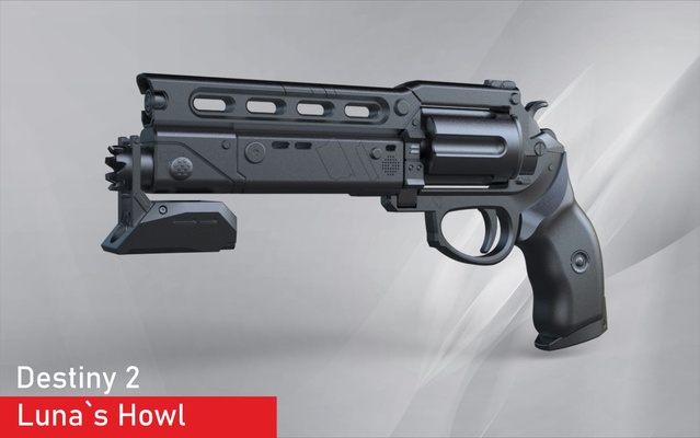 destin 2 mai hurler légendaire énergie main canon art reclus entonnoir arme mitraillette pistolet destiny2 luna 3d print model - Mito3D