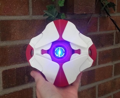destiny 2 hissing silence ghost shell 3d print model - Mito3D