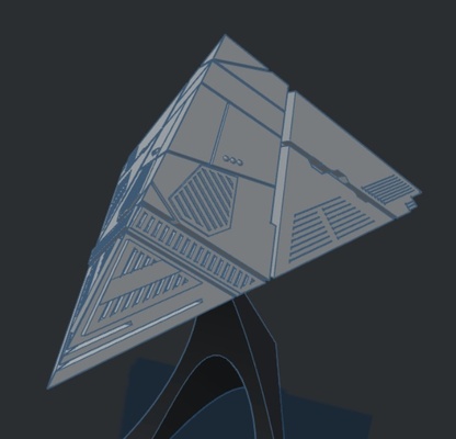 destino 2 piramide nave gioco 3d print model - Mito3D