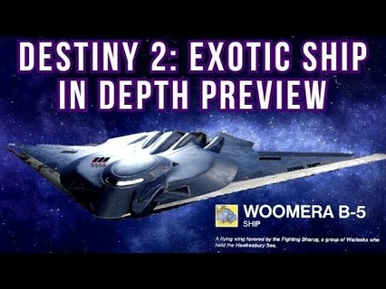 destiny 2 woomera b-5 ship model destiny2 scifi cosplay 3d print model - Mito3D